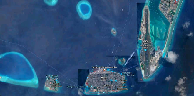 Карты Мальдивских Островов
