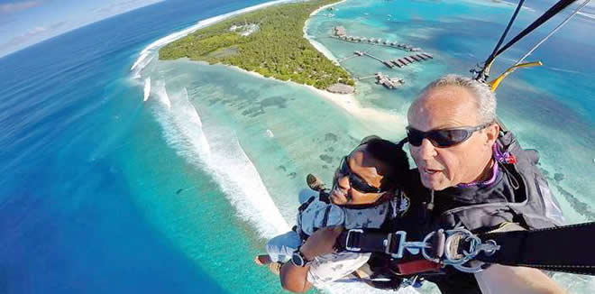 SKYDIVING COMES TO MALDIVES