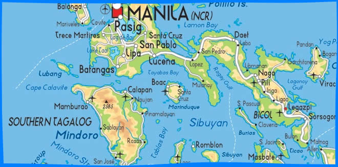 Карта Манилы